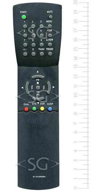 Пульт дистанционного управления для LG 6710V00008A с крышкой (ic)